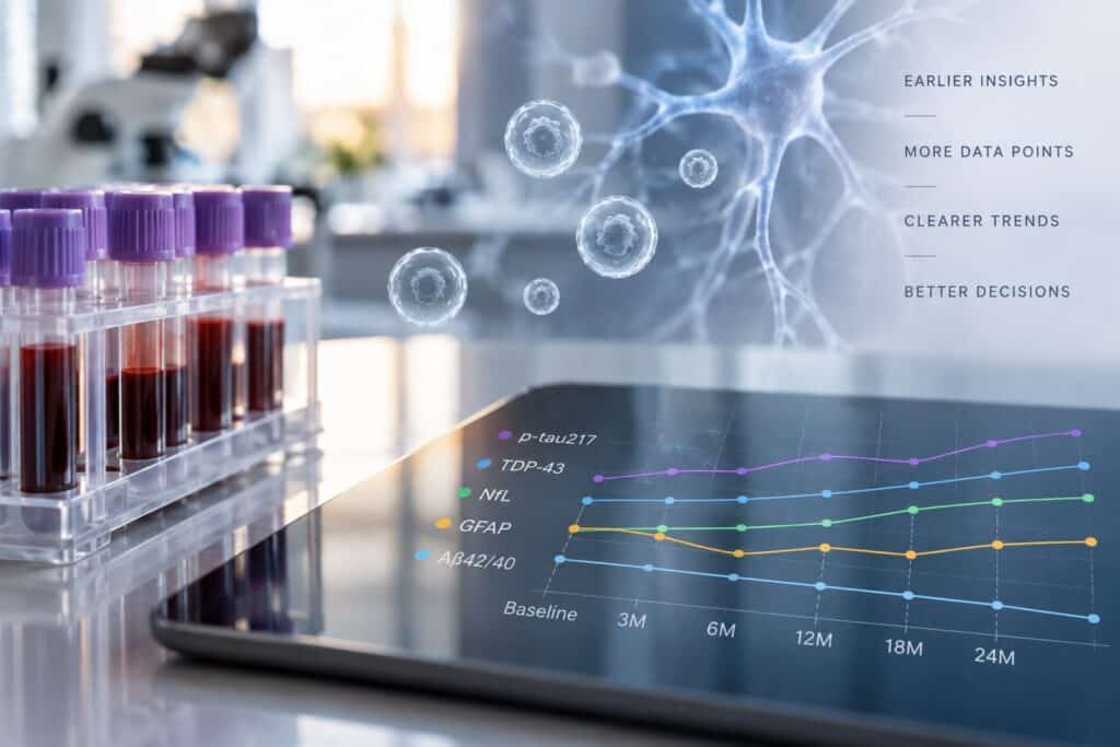 Blood biomarker variability illustrated through serial blood sampling and longitudinal biomarker measurements